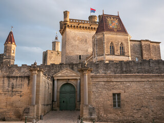 The Chateau of Duke of Uzes in France - 648259701