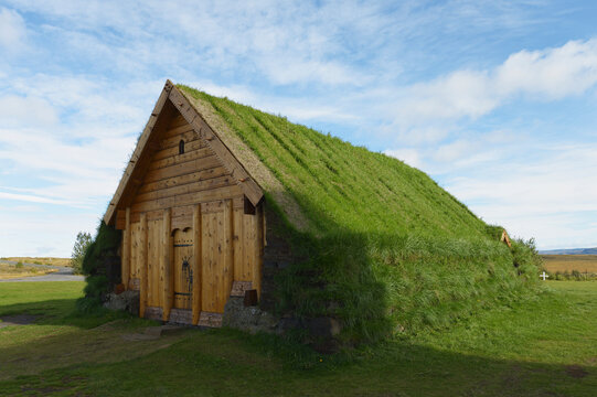 Reconstruction Of Skalholt 11Th Century Church; Biskupstungur, Selfloss, South Iceland