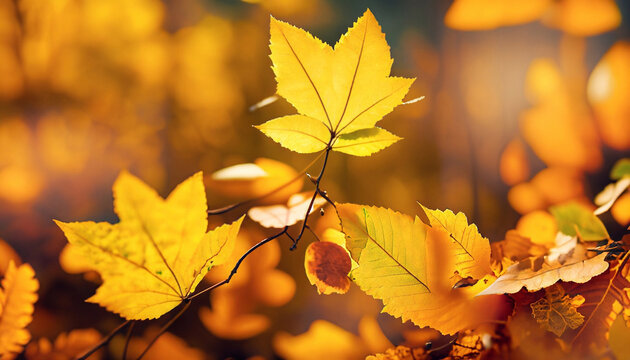 AUTUMN BACKGROUND WITH YELLOW LEAVES, SCREEN SCREEN, BACKGROUND PICTURE. CLOSE-UP