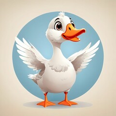 Goose Bird Illustration AI Generative