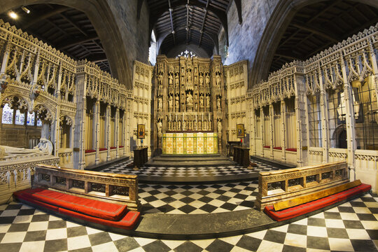 Fototapeta Interior Of A Church Altar  Newcastle, Tyne And Wear, England