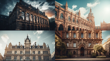 collage of landmarks