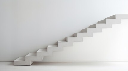 Modern Design Wide Concrete Staircase