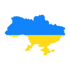 Obraz premium State borders of country Ukraine. Ukrainian border. Ukraine map. Card silhouette. Banner, poster template. Independence Day.