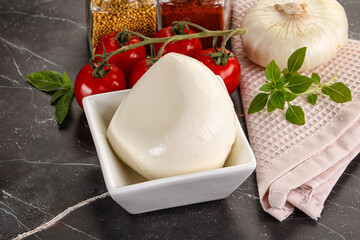 Italian cheese mozzarella buffalo ball