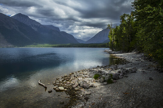 Lake Macdonald In Glacier National Park; Montana, United States Of America
