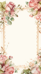Floral Fantasy Awaits: Unlock Your Imagination Within This Enchanted Wedding Invitation Frame