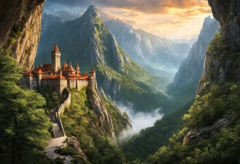 dragon’s lair hidden in a mountain