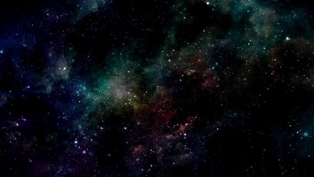 Minimalist Nebula Night Scene