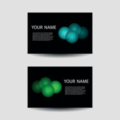 Abstract business card template. Vector design samples for name cards.
