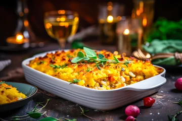  Corn casserole, fall season cooking, Thanksgiving side dish © Sunshower Shots
