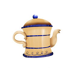 teapot and cup