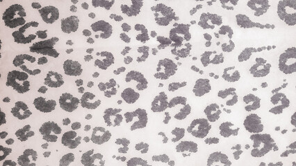 Gray Watercolor Pattern Animals. Rose Watercolor