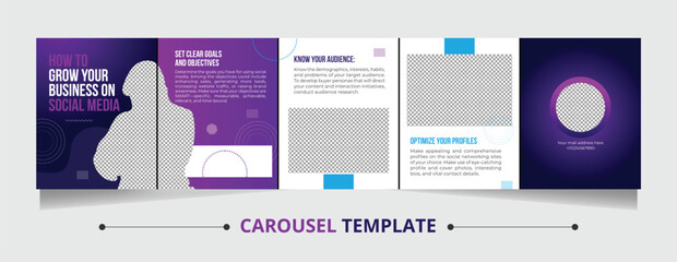 Social media post or carousel template for digital marketing Design of a corporate business flyer © lingkon sikder