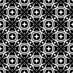 Black and white seamless pattern. Repeat pattern. Abstract background. Monochrome texture .