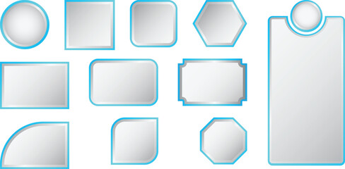 Geometric Infographic Blank Banner Templates