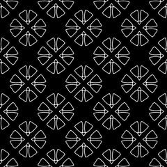 Black and white seamless pattern. Repeat pattern. Abstract background. Monochrome texture .