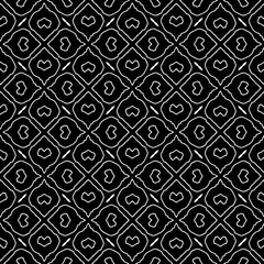Black and white seamless pattern. Repeat pattern. Abstract background. Monochrome texture .