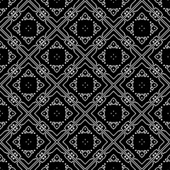 Black and white seamless pattern. Repeat pattern. Abstract background. Monochrome texture .