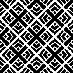 Black and white seamless pattern. Repeat pattern. Abstract background. Monochrome texture .