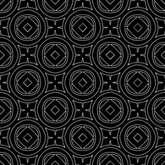 Black and white seamless pattern. Repeat pattern. Abstract background. Monochrome texture .
