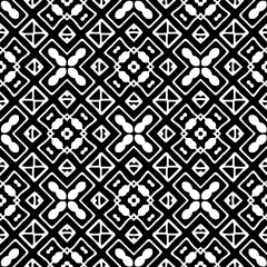 Black and white seamless pattern. Repeat pattern. Abstract background. Monochrome texture .