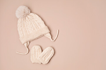 Cute baby warm hat for cold weather of fall and winter season. Newborn gifts for Christmas and baby shower, donation idea.