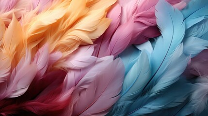 Abstract feather pattern, pastel color background