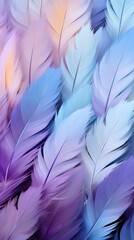 Abstract feather pattern, pastel color background