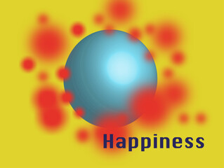 Happiness, abstract Illustration