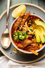 Styled Chicken Tortilla Soup 