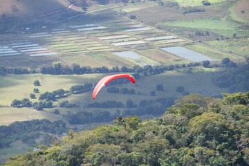 paragliding in the mountains