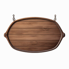 Wood board 3d isolated on white perfect for composition