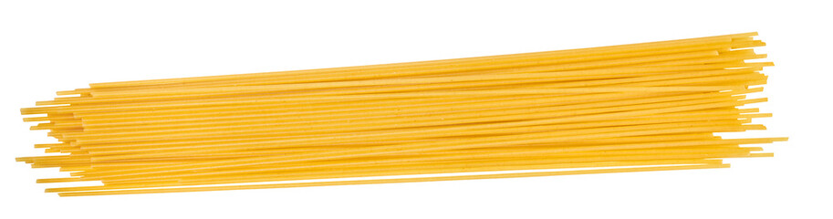 Spaghetti pasta isolated on white