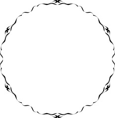 vector frames black on a white background