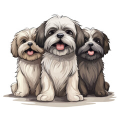 Lovely dogs vector collections for illustration, sticker