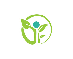 Healthy Life people Logo