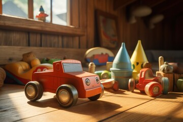 A Glimpse into the Past: 8K Realistic Wooden Toys
