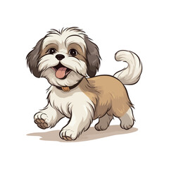 Cute dogs vector collection for sticker illustration