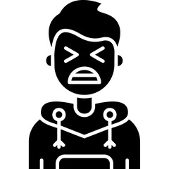 Anguish Teenage Boy Icon