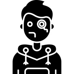 Monocle Teenage Boy Icon