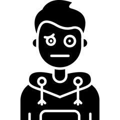 Confused Teenage Boy Icon