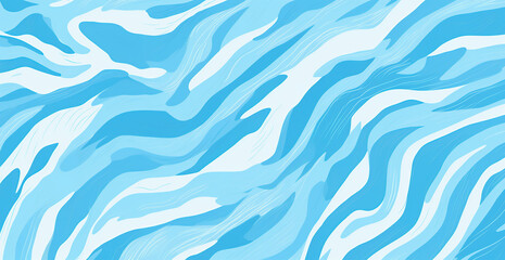 blue tiger stripes watercolor 