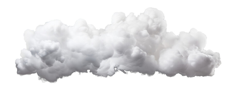 White cloud cut out
