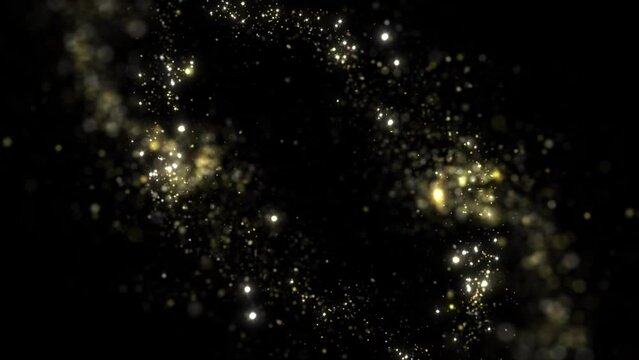 Luxury Gold Glitter Particles Titles