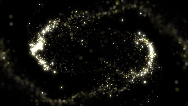 Luxury Gold Glitter Particles Titles