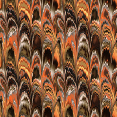 Scalloped Marbled Paper Seamless Pattern