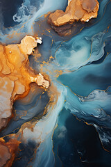 A drone photograph of a sandy beach. AI generative