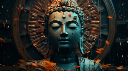 Fototapeta premium ブッダ像,Generative AI AI画像