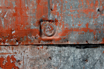 Weathered metal plate abstract 